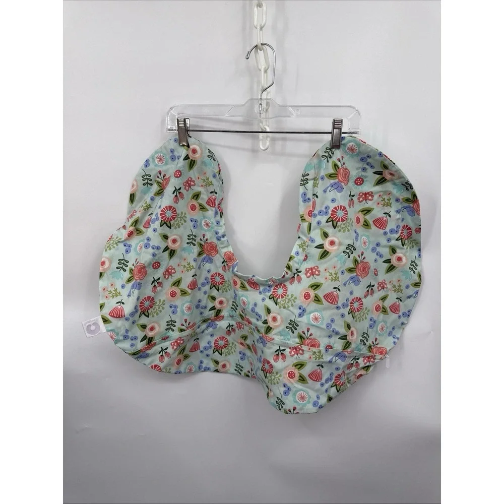 Baby Boppy Nursing pillow Spice Woodland Cover Plus Mint Flower Shower Cover